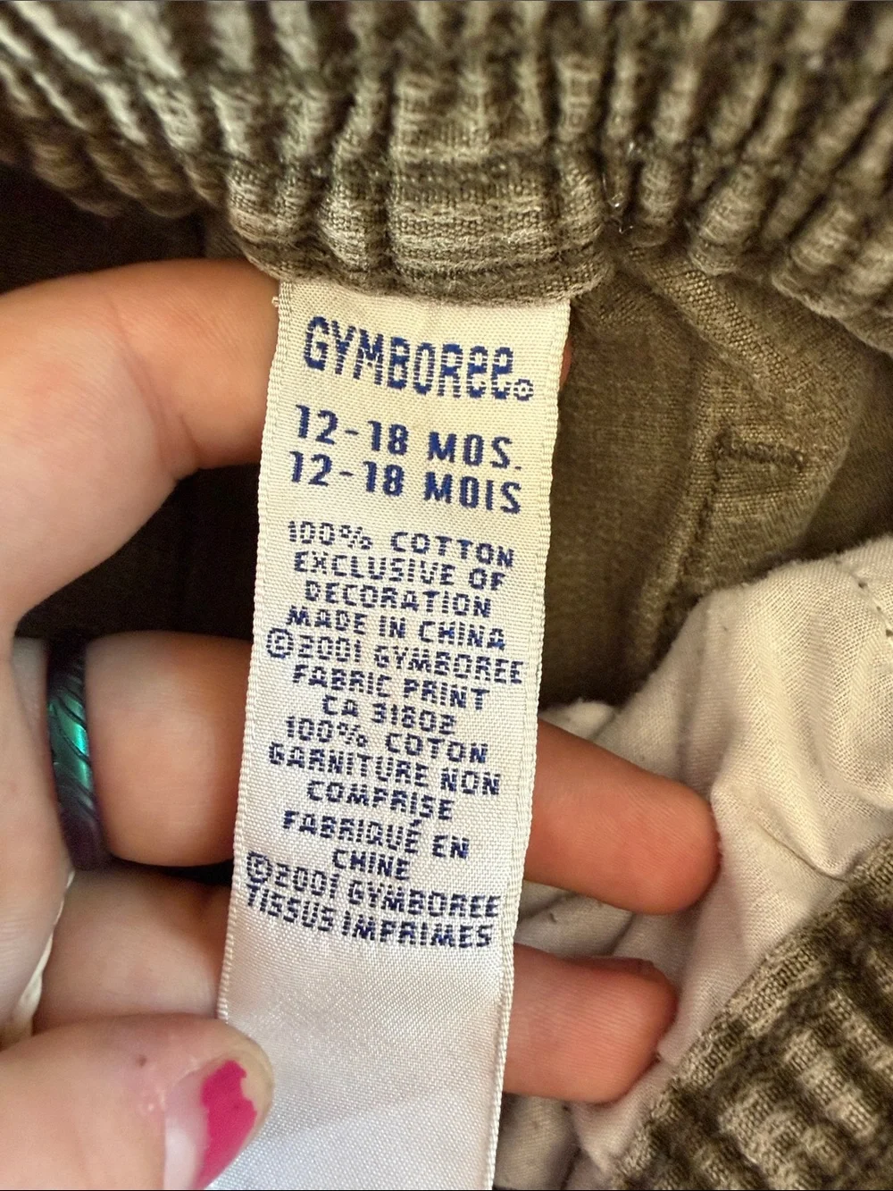 Gymboree vintage velcro